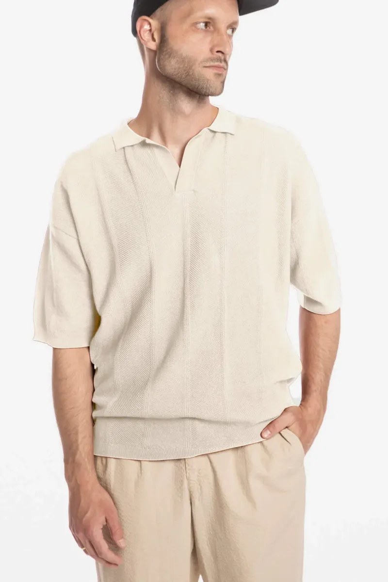 MATONA MATONA Herren vegan Polohemd Beige, Beige, – Produktbild 2 von 2