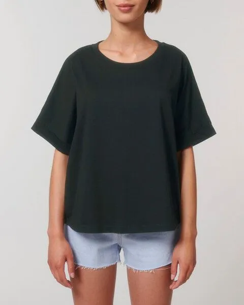 Human Family Human Family Oversize Damen T-Shirt "Slack", Schwarz, – Produktbild 4 von 4