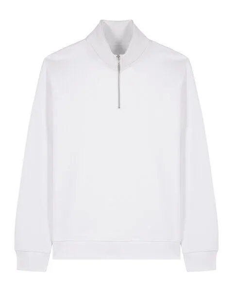Greenspired Greenspired Mittelschweres Unisex Quarterzip Sweatshirt 280g/m² XXS-5XL, Weiss, – Produktbild 1 von 1