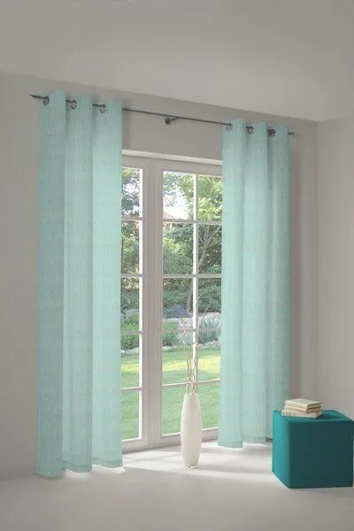 Nature by Adam Nature by Adam Vorhang aus 100% Bio-Baumwolle - Made in Germany - Little Parrot, Hellblau, – Produktbild 7 von 7