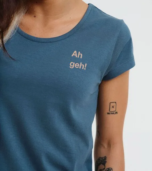 Gary Mash GARY MASH Shirt Asheville Ah geh! aus Bio-Baumwolle, Petrol, – Produktbild 3 von 4
