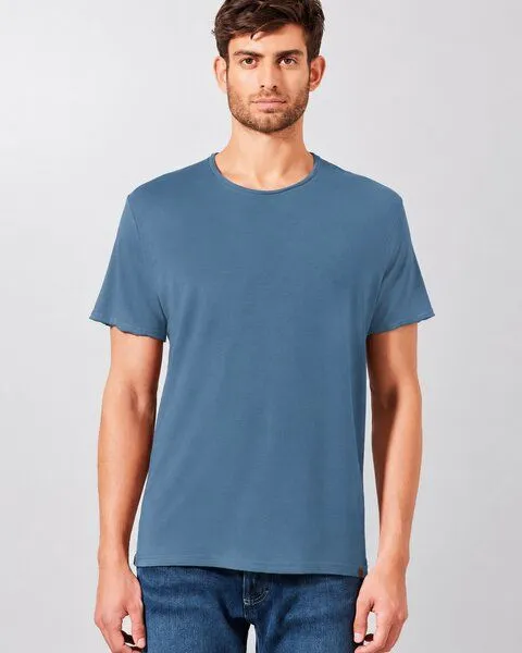 HempAge HempAge Herren T-Shirt Hanf/Biobaumwolle, Atlantic(blau), – Produktbild 1 von 3