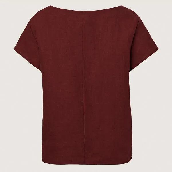 Frija Omina Frija Omina Hanf-Shirt Coube, Aubergine (rot), – Produktbild 3 von 3