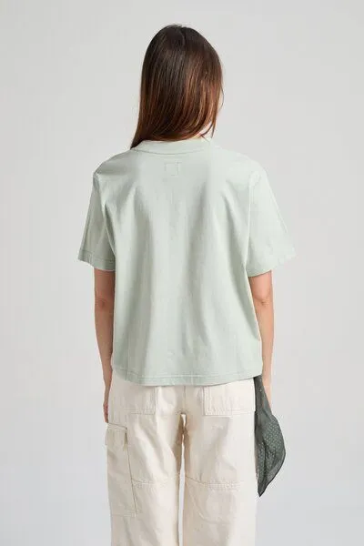 Trendsplant Trendsplant Women’s Essential T-Shirt Coastal Fog, Blau, – Produktbild 4 von 4
