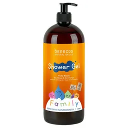 Benecos benecos Naturkosmetik - Duschgel - Family Size Bio-Mango & Bio-Orange – Produktbild 1 von 1