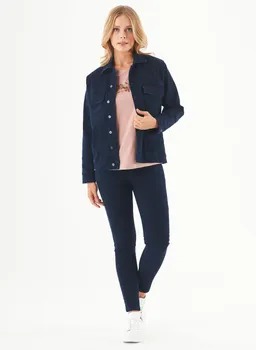 ORGANICATION ORGANICATION Damen vegan Jeansjacke Aus Bio-Baumwolle Dunkelblau – Produktbild 1 von 1