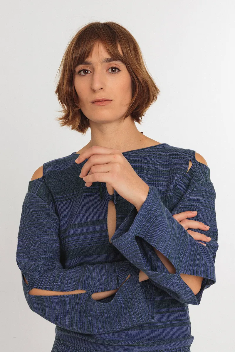 SKFK SKFK Damen vegan Kleid Tina Blau, Extra dunkelblau, – Produktbild 2 von 2