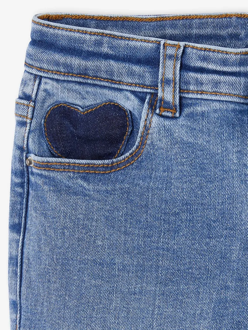 Vertbaudet Mädchen Slim-Jeans, Mittelblau, – Produktbild 3 von 4