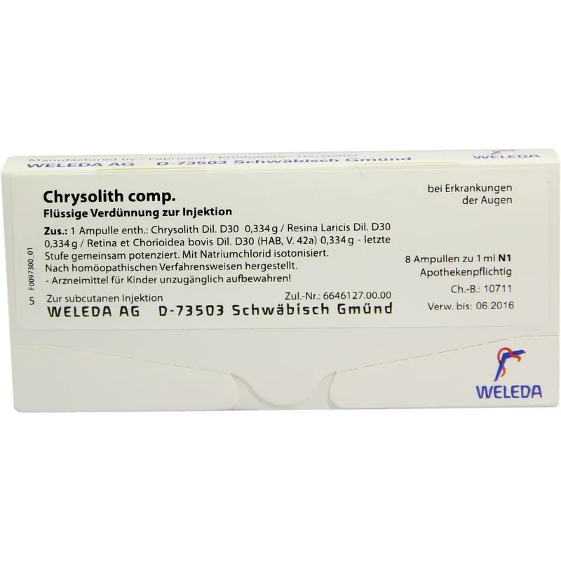Weleda Chrysolith compositus Ampullen – Produktbild 2 von 2