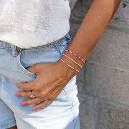 juni juni Armband-Set "Karibik" - drei Armbänder in pink und apricot – Produktbild 1 von 1