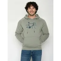GreenBomb GREENBOMB Bike Crop Trek - Hoodie aus Bio-Baumwolle mit Raglan-Arm / hochwertiger Print / GOTS / Fair & Vegan – Produktbild 1 von 1