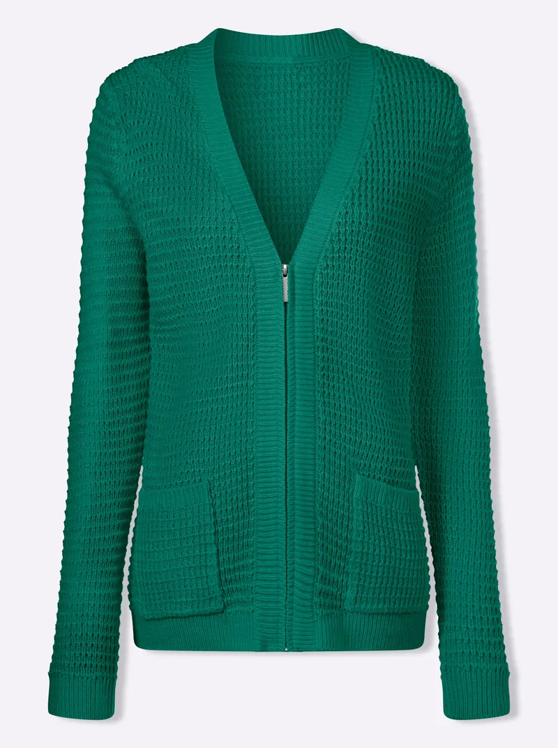 Witt Cardigan, Smaragd, – Produktbild 1 von 2