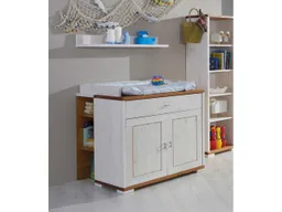 Wickelkommode "VITA" B100xT80xH90 cm, Kiefer weiß/provence – Produktbild 1 von 1
