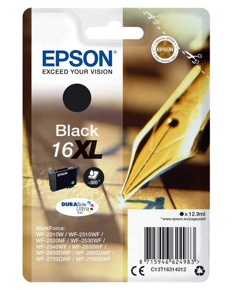 Epson Epson Tintenpatrone 16 XL schwarz – Produktbild 1 von 3