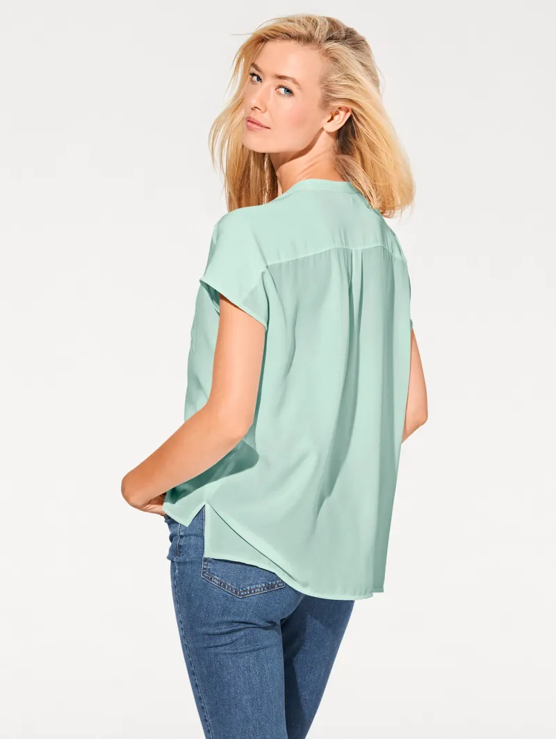 heine Kurzarm-Bluse mint, Mint, – Produktbild 2 von 2