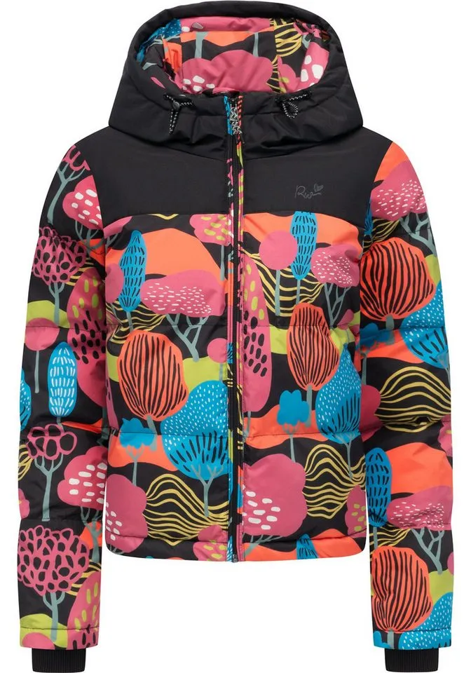 ragwear ragwear Steppjacke Amazze Print Wasserdichte gemusterte Damen Jacke für den Winter, Bunt, – Produktbild 5 von 5