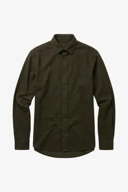 KnowledgeCotton Apparel KnowledgeCotton Apparel Herren vegan Hemd Dune Regular Flanell Forest Nachtgrün – Produktbild 1 von 1