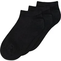 MELA MELA Sneaker Socken 3er-Pack aus Biobaumwoll-Mix, Schwarz, – Produktbild 1 von 1