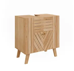 Vicco Waschbeckenunterschrank Lucie, Bambus, 60 x 65 cm mit 2 Türen (1-St) – Produktbild 1 von 1