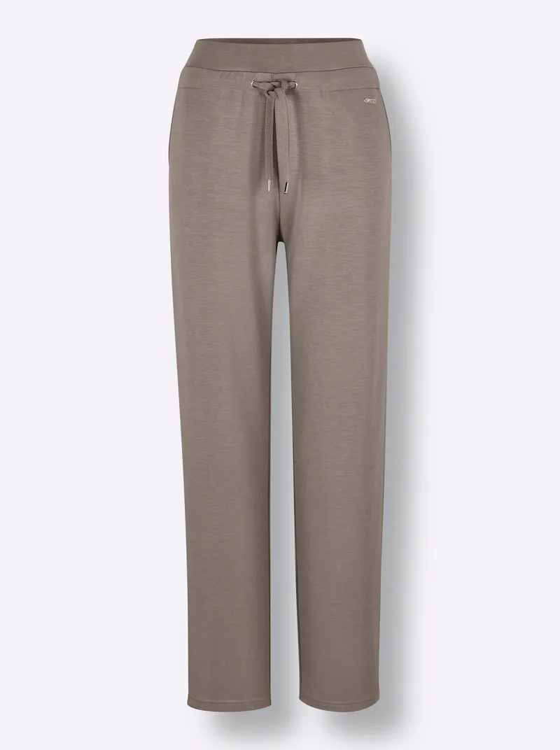 feel good Dehnbund-Hose taupe, Taupe, – Produktbild 1 von 2