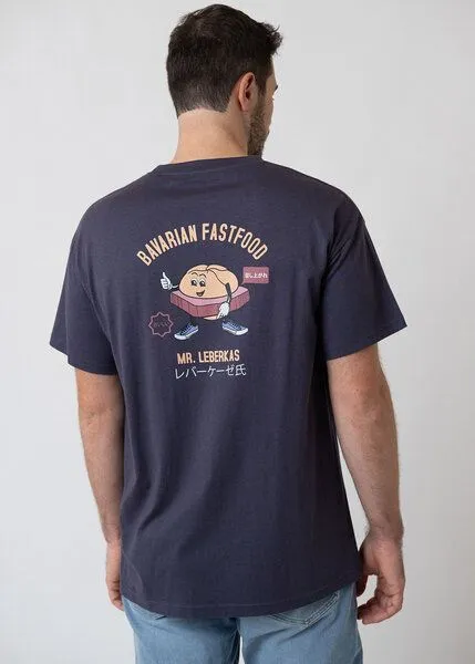Bavarian Caps Bavarian Caps T-Shirt Mr. Leberkas mit Backprint, Anthrazit, – Produktbild 2 von 2