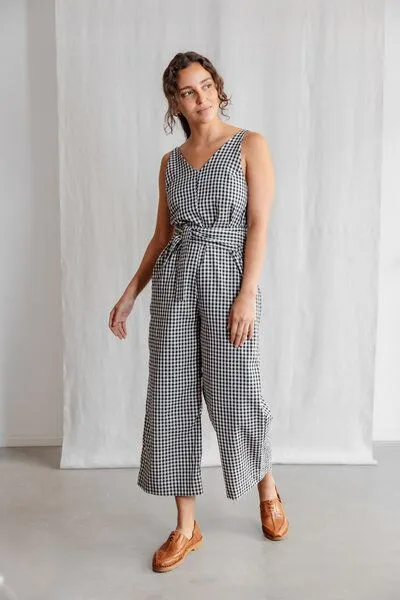 Jyoti - Fair Works Jyoti - Fair Works Bio-Baumwoll Jumpsuit Parvi, Kariert, – Produktbild 1 von 4