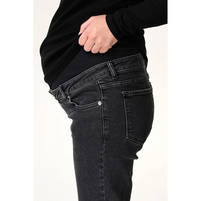Noppies Noppies Umstandsjeans Straight Leg, Grau, – Produktbild 3 von 3