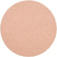 myfelt myfelt Filzkugelteppich rund, 100% Schurwolle, Rosa (merle), – Produktbild 1 von 1