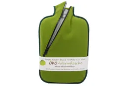 Hugo Frosch Wärmflasche Öko 2,0 l formstabil Made in Germany mit Softshell-Bezug, Grün - langlebige, auslaufsichere Bettflasche, waschbarer Überzug – Produktbild 1 von 1