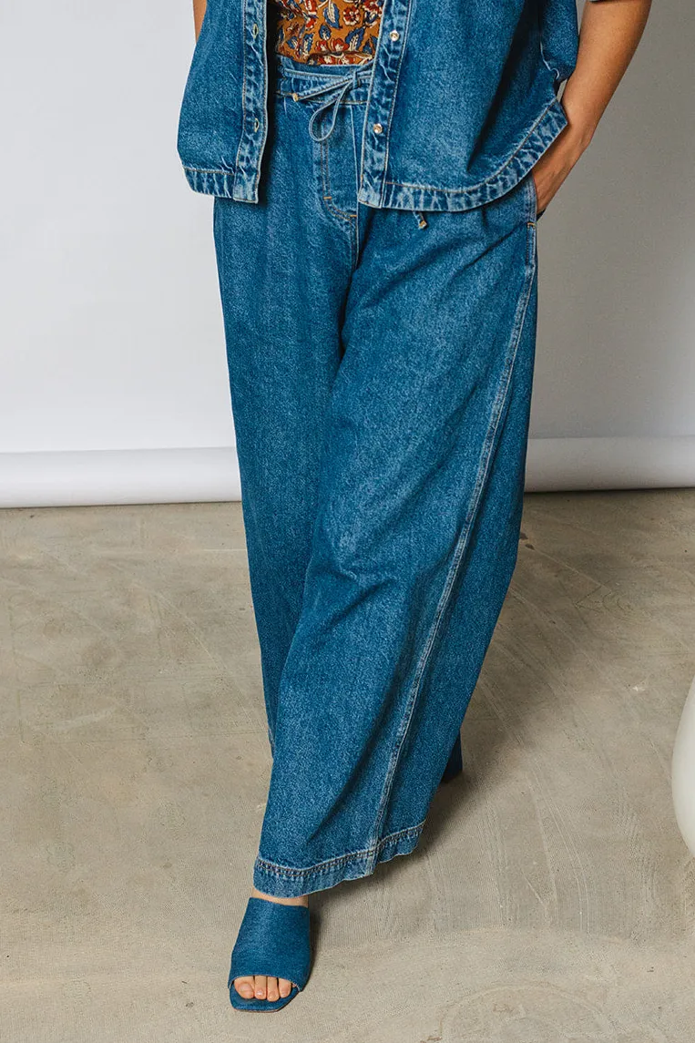 el.résidu el.résidu Damen vegan Jeans Elena, Blau, – Produktbild 2 von 2