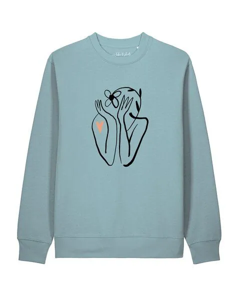 watapparel watapparel Sweatshirt Unisex Self love, Pebble blue, – Produktbild 1 von 2