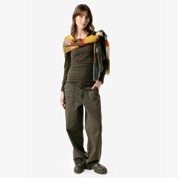 Living Crafts Living Crafts Langarm-Shirt - SUSANNA, Pineneedle (grün), – Produktbild 2 von 4
