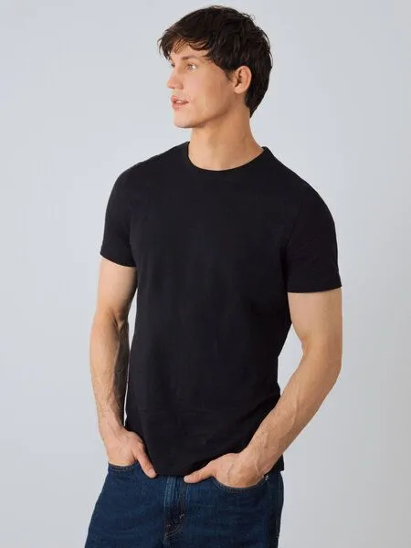 Honest Basics Honest Basics Herren Basic T-Shirt aus Bio- und recycelter Baumwolle, Schwarz, – Produktbild 3 von 4