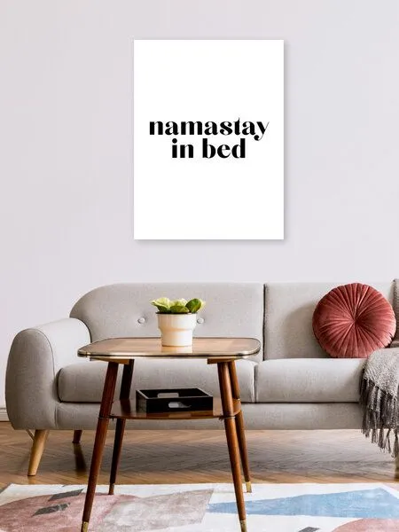 Photocircle Photocircle Poster / Leinwandbild - Namastay in Bed – Produktbild 2 von 8