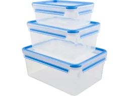 EMSA EMSA 3er-Set Frischhaltedosen "Clip & Close" 1,0/2,2/3,7 l, aus Kunststoff – Produktbild 1 von 1