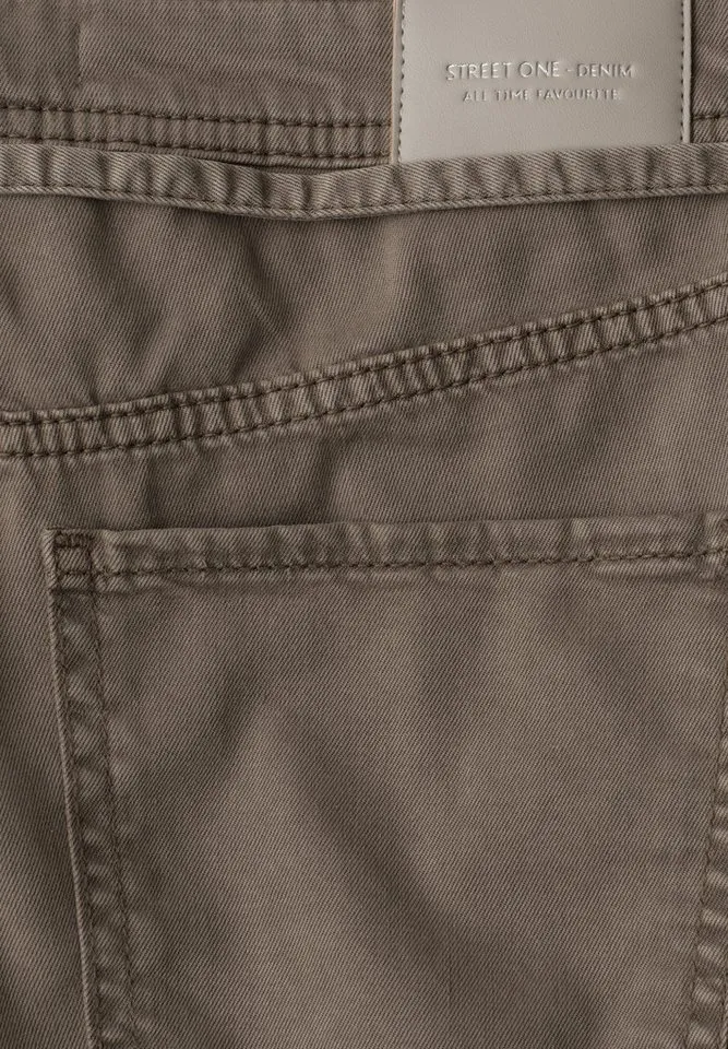 STREET ONE Loose-fit-Jeans mit Wide Legs, Braun, – Produktbild 3 von 5