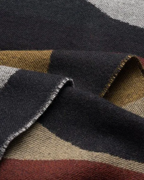 Rotholz Rotholz - Woven Schal Merino breit, Braun (earth bubbles), – Produktbild 3 von 4