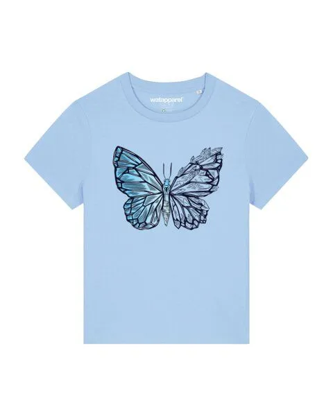 watapparel watapparel T-Shirt Frauen Crystal Butterfly, Blue soul, – Produktbild 1 von 4