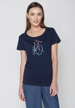 GreenBomb GREENBOMB Bike Brush Loves - Lässiges T-Shirt aus Bio-Baumwolle / hochwertiger Print / Fair & Vegan – Produktbild 1 von 1