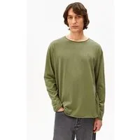 ARMEDANGELS ARMEDANGELS JAAMES BRUSHED Herren Longsleeve aus Bio-Baumwolle, Fatigue green, – Produktbild 1 von 1