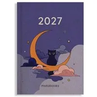 matabooks matabooks® Kalender 2027 A6 Basic aus Graspapier – Jahresplaner Samaya – Farbe: Lunar Violet – Produktbild 1 von 1