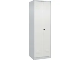 C+P C+P Putzmittel-Spind Classic PLUS, 2 Abteile, 1850x600x500mm, Lichtgrau/Verkehrsweiß – Produktbild 1 von 1