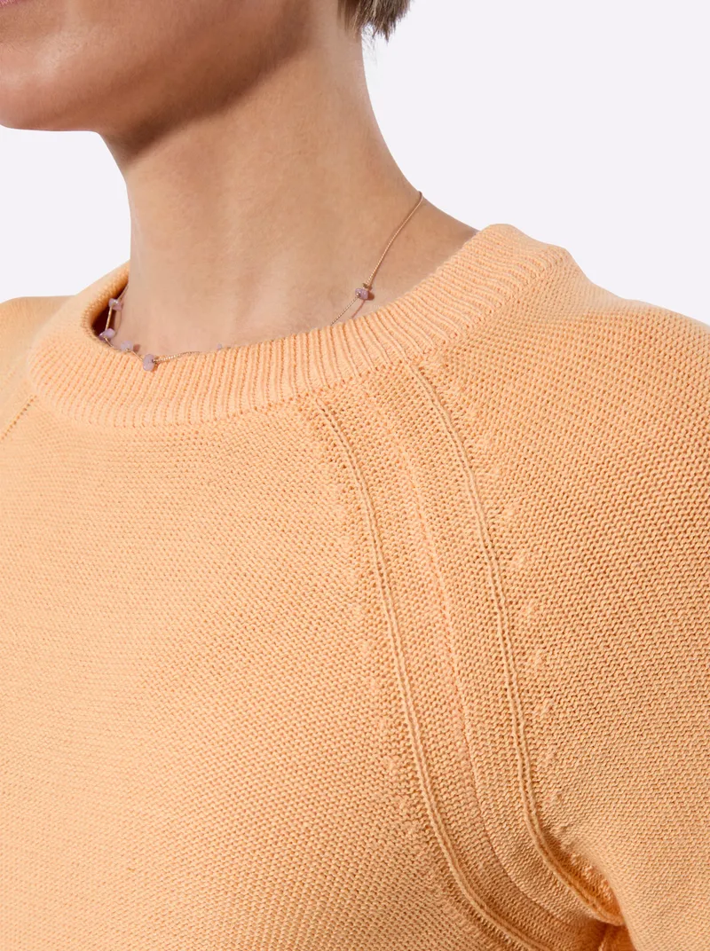 Witt Kurzarmpullover, Apricot, – Produktbild 2 von 2