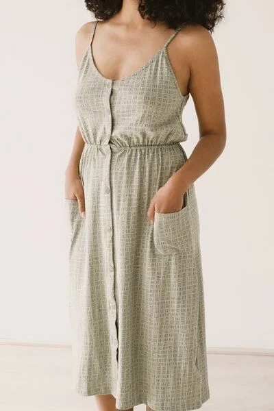 TIRALAHILACHA TIRALAHILACHA Hiare Midi dress, Grün, – Produktbild 1 von 4