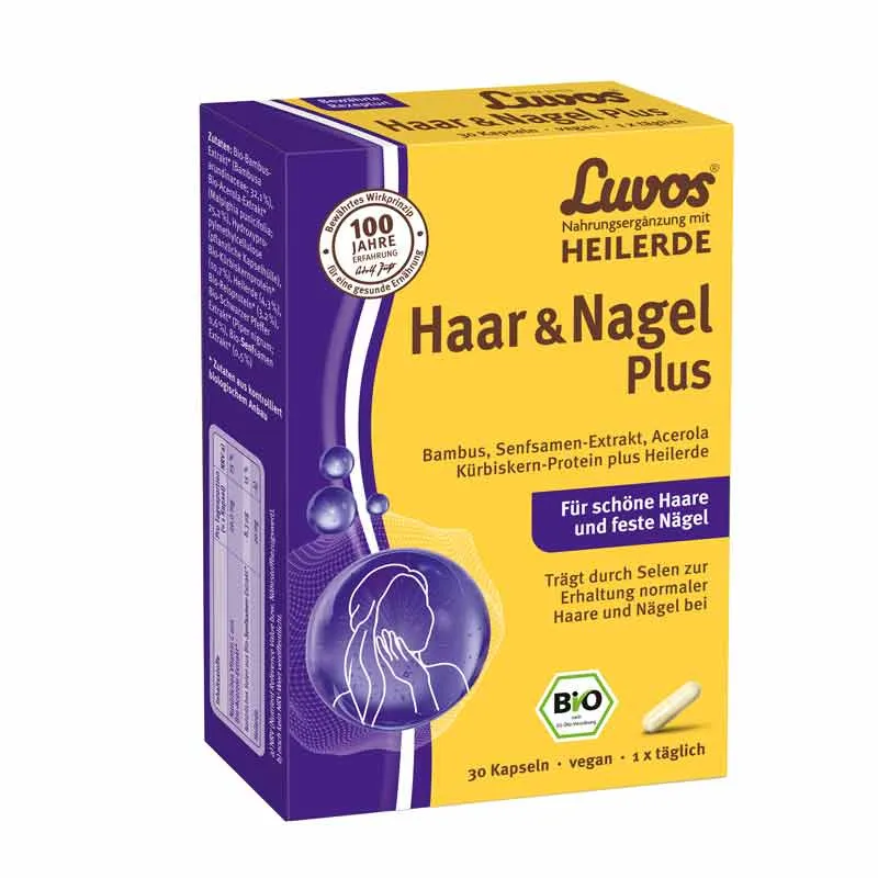 Heilerde-Gesellschaft Luvos Just Heilerde-Gesellschaft Luvos Just Luvos HEILERDE Haar & Nagel Plus 30 St Kapseln – Produktbild 1 von 1