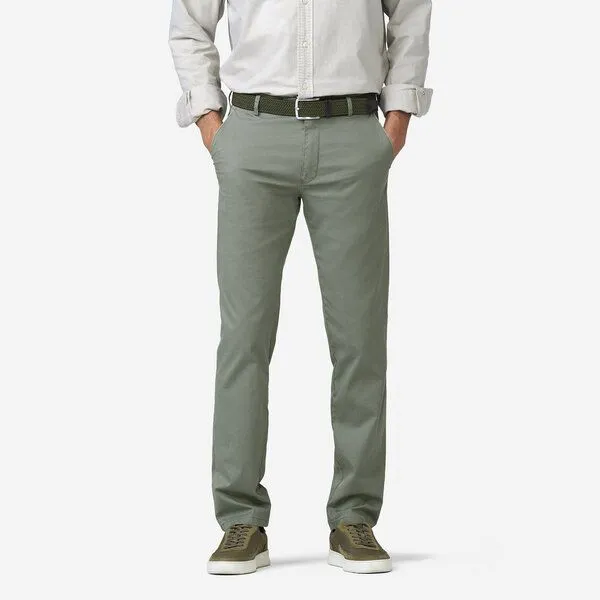 Meyer MEYER Chino in Two-Tone, Grün (oliv), – Produktbild 1 von 2