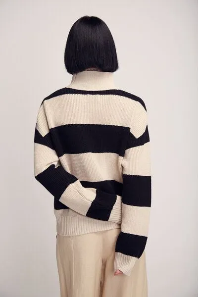SUITE13LAB Suite13lab Strickpullover SHIRA, Jumper stripes, – Produktbild 3 von 4
