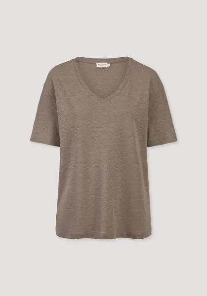 hessnatur hessnatur T-Shirt Oversize aus Leinen und Bio-Baumwolle, Mocca, – Produktbild 4 von 4
