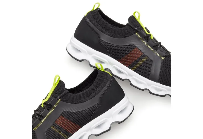 John Devin John Devin Schnürschuh, Freizeitschuh, Halbschuh, Schnürhalbschuh, Turnschuh Sneaker im sportiven Look mit leichter Sohle Unisex VEGAN, Schwarz, – Produktbild 5 von 5