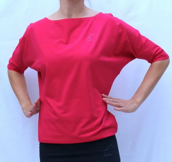 ESPARTO ESPARTO Halbarmshirt Sadaa, Raspberry, – Produktbild 3 von 4
